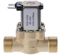 Électrovanne en laiton 4 voies 12 V CC 24 V CA 220 V conçue pour l'intégration de chauffe-eau solaire entièrement en cuivre Plage de pression 0,02-0,8 MPa (24 V CC)