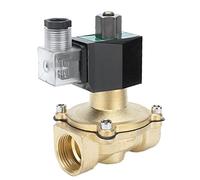 Électrovanne en laiton, électrovanne normalement ouverte, type à membrane à action directe 2W - 25K, vanne électromagnétique à surface lisse pour une installation facile dans les (AC24V)