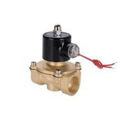 Électrovanne en Laiton Électrovanne Vanne Commande Étanche Conception Empilée Gain de Place pour Tuyauteries Étroitement Configurées Fonction, 1 Pouce, Corps Épais 2W25 1 Pouce DC12V