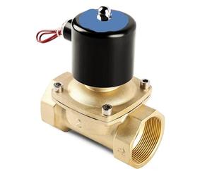 Électrovanne En Laiton Normalement Fermée, 1/2", 3/4", 1", 2", 220 V CA, 110, 24 CC, 12, À Action Directe, For Eau, Gaz Et Fioul(2",110VAC)