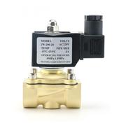 Électrovanne en laiton normalement fermée 1/2 "DN15 DN20 DN25 avec bobine étanche et joint FKM for gaz, eau et Air Connexion rapide(DN20,DC24V)
