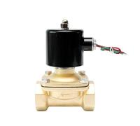 Électrovanne en laiton normalement fermée à haute température de 1 à 1/2 degrés, 150 degrés, 220V, 24V, 12V, for eau, gaz, huile, avec joint Vition, 1 pièce(G_380VAC)