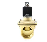 Électrovanne en laiton normalement fermée avec bobine étanche, 1 pièce, AC220V DC12V DC24V, DN10/15/20/25/32/40, eau 1/2" for air et huile(DN25,AC220V)