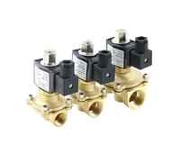 Électrovanne en laiton normalement ouverte DN15 DN20 DN25 1/2" 3/4" 1" avec joint NBR/FKM AC220 V DC12 V DC24 V for eau, gaz, huile, air(DN20_DC12V)