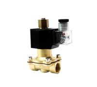Électrovanne en laiton normalement ouverte IP65, 1 pièce 1/2", étanche DN15, interrupteur électrique, vannes d'eau 220 V, 110 V, 24 V, 12 V(BSP,380VAC)