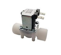 Électrovanne en plastique à filetage externe 4 quarts G3/4 DN20, vanne d'entrée d'eau normalement fermée et ouverte, vanne de vidange(DC12V NO (P))