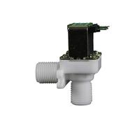 Électrovanne en plastique DN15 1/2 "normalement ouvert normalement fermé fontaine à boire vanne à Angle droit Machine à laver(12v,Normally Open)