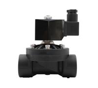 Électrovanne en plastique normalement fermée ou ouverte, 1 pièce, vannes d'eau DN15 DN20 DN25 DN32 DN40 DN50, AC 110 V 220 V DC 12 V 24 V(2",G_AC 220V_ES NORMALLY CLOSED)