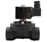 Électrovanne en plastique normalement fermée ou ouverte DN15 DN20 DN25 DN32 DN40 DN50 AC 110 V 220 V DC12 V 24 V G ou filetage NPT (Npt-ac 24 V-normalement fermé, 2,5 cm)