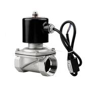 Électrovanne femelle BSPT étanche 24 V 220 V 1,27 cm 1,9 cm - 5,1 cm BSPT femelle en acier inoxydable 304 pour eau et gaz (sous-marin DN50,24 V)