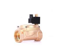 Électrovanne filetée NPT 5,1 cm en laiton normalement ouvert haute pression 0955 110 V 24 V 12 V 24 V (NPT-230VAC-VITON-SEAL)