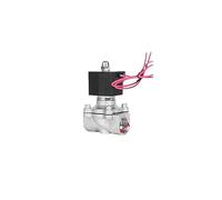 Électrovanne for eau en acier inoxydable 3/4 ", 220v, normalement fermée, DN20, bobine entièrement, électrovanne étanche(G-24vac-viton-seal)