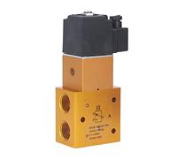 Électrovanne G1/2 Pouces 3 Voies 2 Positions électrovanne de Remplacement Guide Extérieur à Faible Chaleur dirigé pour la Machine de Soufflage de Bouteilles (AC220V)