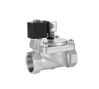 Électrovanne haute pression en acier inoxydable avec interrupteur manuel DN15-50 AC220V DC24V