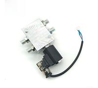 Électrovanne hydraulique pour systèmes de connexion rapide d'excavatrice 2 positions 4 voies entrée 12 V 24 V avec boîtier en métal robuste et câblage résistant à l'huile (12 V)