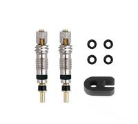 Électrovanne Kit de valve Presta Tubeless for vélo, capuchons de valve Presta amovibles en alliage d'aluminium, for vélo Tubeless Vanne(Kit 1)