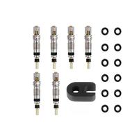 Électrovanne Kit de valve Presta Tubeless for vélo, capuchons de valve Presta amovibles en alliage d'aluminium, for vélo Tubeless Vanne(Kit 3)