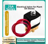 Électrovanne Laiton G1/4 AC220V Étanche IP65 | Corps en laiton massif, interface G1/4, bobine IP65 étanche, tension AC220V, usage brûleur fuel