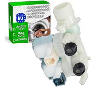 Electrovanne Lave Linge 2-Voies 180° C00092177 C00110333 pour Indesit | 481010906666 482000022813 pour Whirlpool pour Bauknecht - MADE IN EU - Garantie de 5 Ans - ONIX TECH