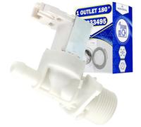 Electrovanne Lave Linge avec 1 Sortie à 180° a le Code Original 41033495 41026798 pour Candy - Garantie de 10 Ans - MONTERAL