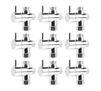 Électrovanne Lot de 10 adaptateurs de dérivation for pommeau de douche à 3 voies, interrupteur à trois fonctions, connecteur for robinet, accessoires de salle de bain for hôtel et maison Vanne(9PCS)