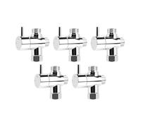 Électrovanne Lot de 10 adaptateurs de dérivation for pommeau de douche à 3 voies, interrupteur à trois fonctions, connecteur for robinet, accessoires de salle de bain for hôtel et maison Vanne(5PCS)