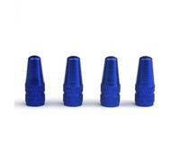 Électrovanne Lot de 4 bouchons de valve de pneu de vélo en alliage d'aluminium for route, VTT, piste, course Vanne(4PCS-Blue)