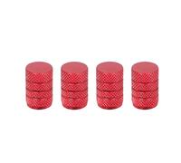 Électrovanne Lot de 4 bouchons de valve de vélo en alliage d'aluminium Schrader for motos, camions, voitures, vélos, couvre-tiges de pneu, accessoires de vélo Vanne(TYPE C - Red)
