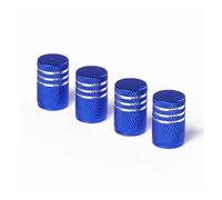 Électrovanne Lot de 4 bouchons de valve de vélo en alliage d'aluminium Schrader for motos, camions, voitures, vélos, couvre-tiges de pneu, accessoires de vélo Vanne(TYPE A - Dark Blue)