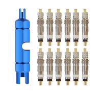 Électrovanne Lot de 6 ou 12 outils de démontage de valves de vélo de route en laiton for tubeless Vanne(12pcs SET B)