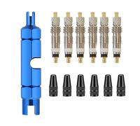 Électrovanne Lot de 6 ou 12 outils de démontage de valves de vélo de route en laiton for tubeless Vanne(6pcs blue)