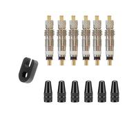 Électrovanne Lot de 6 ou 12 outils de démontage de valves de vélo de route en laiton for tubeless Vanne(Black)