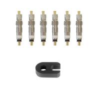 Électrovanne Lot de 6 ou 12 valves de vélo amovibles en laiton for tubeless, outil de démontage for vélo de route et VTT Vanne(6pcs)