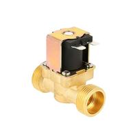 Électrovanne magnétique électrique CC 12 V - G3/4 normalement fermée en laiton for le contrôle de l'eau