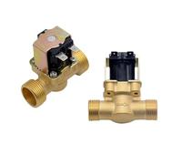 Électrovanne magnétique électrique normalement fermée en laiton for le contrôle de l'eau, 3/4" 1/2" DC 24 V AC 220 V DC 12 V(1/2",AC 220V)