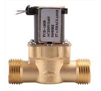Électrovanne magnétique en laiton 1/2 pouce AC 220 V normalement fermée pour pompes de contrôle d'eau dans l'industrie chimique et des liquides