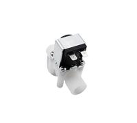 Électrovanne mâle 1/2 3/4 220 V 12 V 24 V, vanne de régulation d'eau, compatible avec machine à laver, pression potable et pneumatique, normalement fermée(3/4",DC24V)