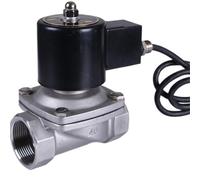 Électrovanne motorisée électromagnétique en acier inoxydable 3/8 po, normalement fermée, 1 pièce(G_12VDC)