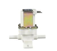 Électrovanne motorisée en plastique 1/4" for fontaine à eau à montage rapide avec support vertical 12 V, 24 V, 220 V(12VDC,NC)