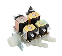 Électrovanne N/C 12 V DN20 G3/4" 1 Entrée 4 Sorties Électrovanne Électromagnétique En Plastique Vanne De Vidange D'eau Normalement Fermée Électrovanne