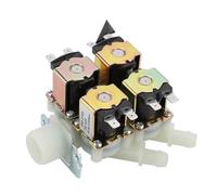 Électrovanne N/C 12 V DN20 G3/4" 1 Entrée 4 Sorties Électrovanne Électromagnétique En Plastique Vanne De Vidange D'eau Normalement Fermée Électrovanne