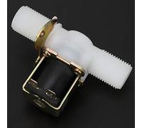 Électrovanne N/C en Plastique, Petite Taille et Assemblage Facile, Entrée et Sortie à Filetage Mâle G1/2, Neuf, pour Distributeurs d'eau, Température de Fonctionnement de 70