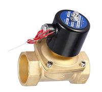 Electrovanne NC, 220VAC DN50 Laiton 2 pouces 2 voies 2 voies, type normalement fermé Electrovanne électrique Sensitive Valve magnétique solénoïde à action directe,