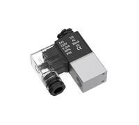 Électrovanne NC G1/4 2V025-08 Normalement Fermée, Bobine LED, 2 Ports, 2 Voies, AC 110 V, 220 V, 380 V, DC 12 V, 24 V, 2V025(2V025-08 PC8 LED,DC12V)