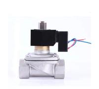Électrovanne non thermique en acier inoxydable à filetage interne 1-1/4" NPT, électrovanne normalement ouverte étanche avec indicateur d'alimentation LED 24 V 12 V 110 V(NPT-12VDC-EPDM-SEAL)