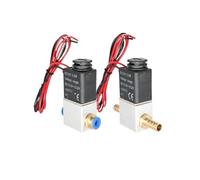 Électrovanne normalement fermée 1/4" CC 12 V/24 V CA 110 V/220 V, bobine de position pneumatique, interne en alliage, for air, eau et huile(2V025 Wire BT10-02,AC110)