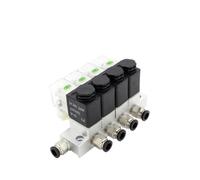 Électrovanne normalement fermée 2V025-06 AC110V AC220V DC12V24V vanne combinée multivoies pneumatique magnétique 2V025-08(DC12V 4mm fittings)