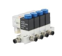 Électrovanne Normalement Fermée 2V025-06 AC220V DC12V24V Vanne Combinée Multivoies Pneumatique Magnétique 2V025-08(AC220V 6mm fittings)