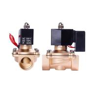 Électrovanne normalement fermée 3/8'' 1/2'' 3/4'' 1'' 2'' Électrovanne à économie d'énergie sans chauffage 24 heures sur 24 220 V 110 V 24 V 12 V(230vac-viton-seal,1.5 Inch)