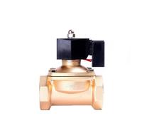Électrovanne normalement fermée à économie d'énergie de 2 pouces, vanne marche/arrêt en laiton, vanne d'eau 110 V CA, 24 V CA, 24 V CC, 12 V CC, alimentation 24 heures sur 24 sans chauffage(Bsp-24vac)